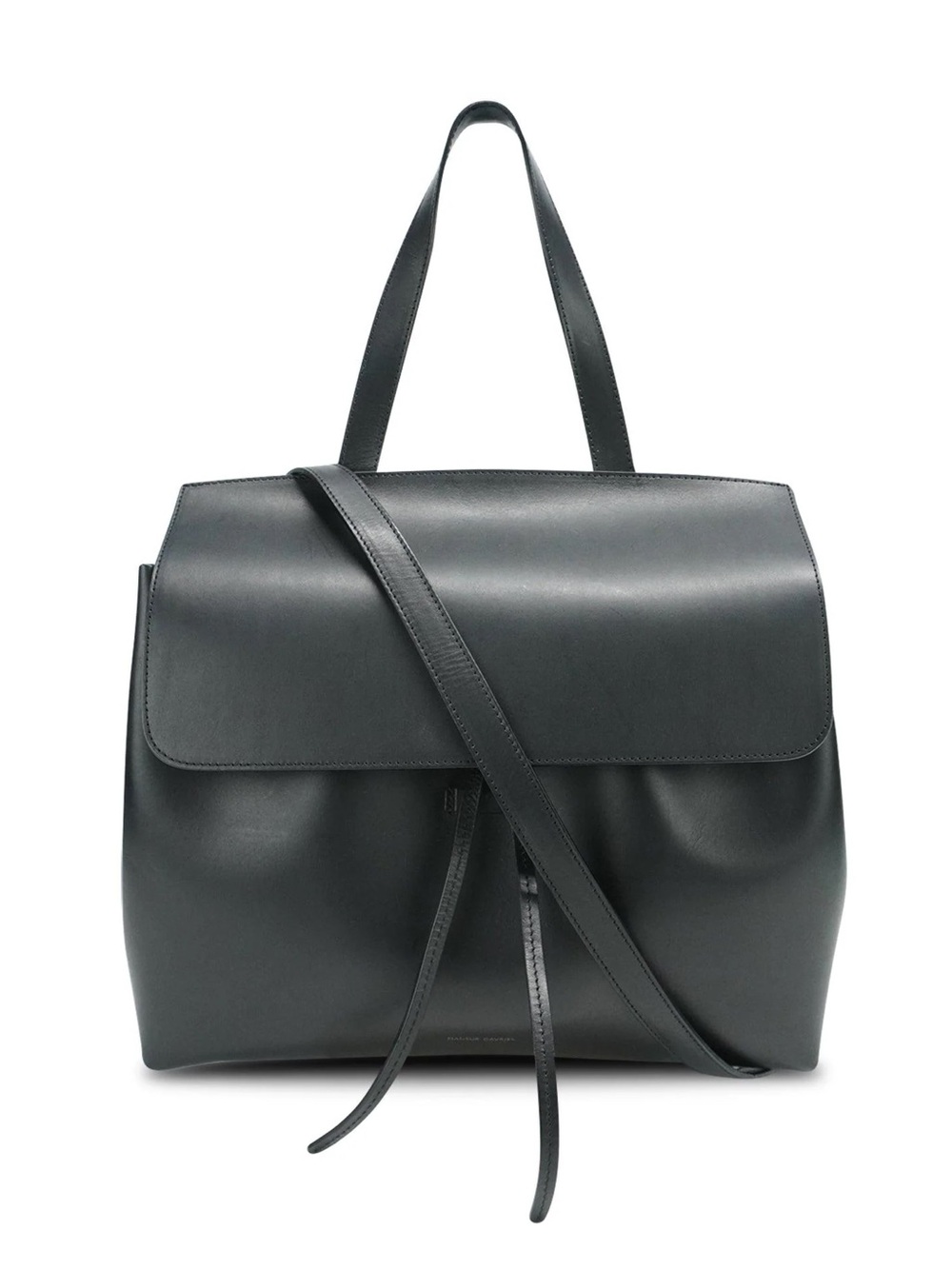 NWT Mansur Gavriel Lady Bag Small Matte Black Leather Designer Crossbody handbag